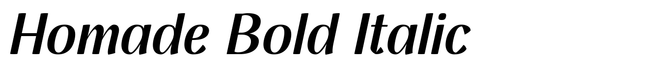 Homade Bold Italic